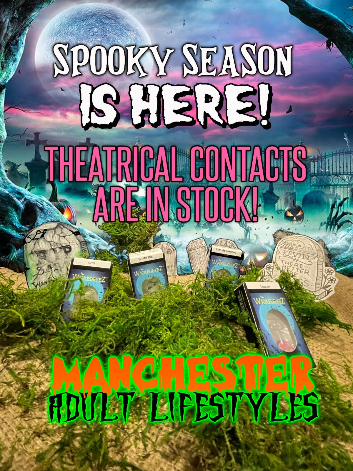 Flyer Halloween Season - Manchester Adult Lifestyles Manchester NH Adult Novelties Smoke Shop Adult Toys Shoes Accessories